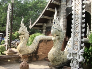 Nagas, made and carved out of concrete